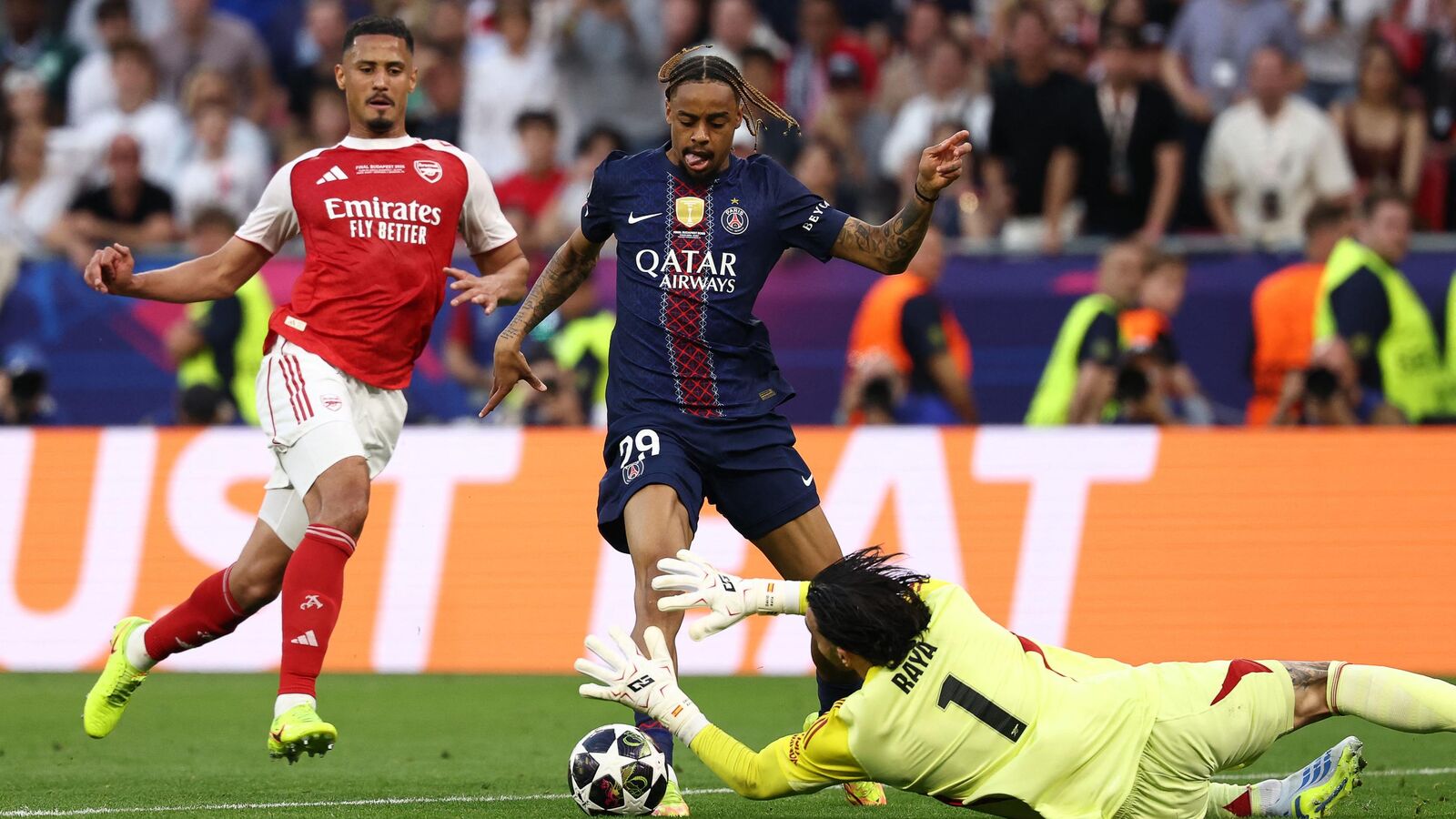 Bradley barcola’s humorous take on missed chances after psg’s champions league triumph