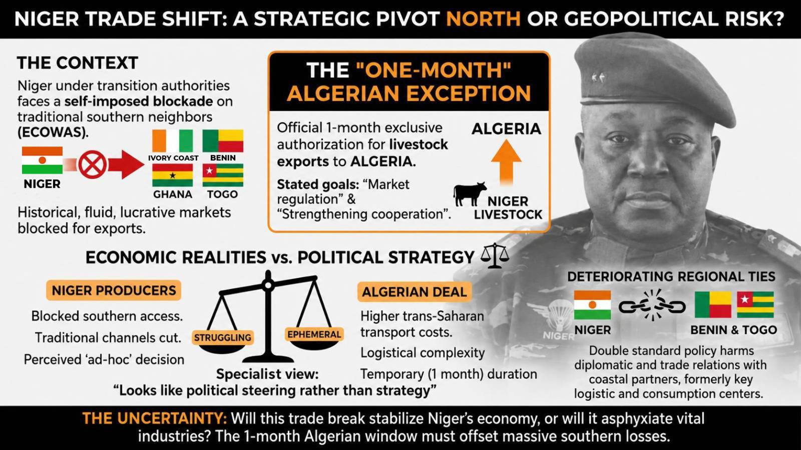 Niger’s surprising northern trade pivot raises regional concerns