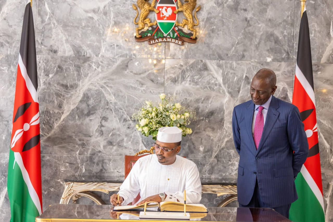 Kenyan president praises Chad’s role in global security and africa forward summit