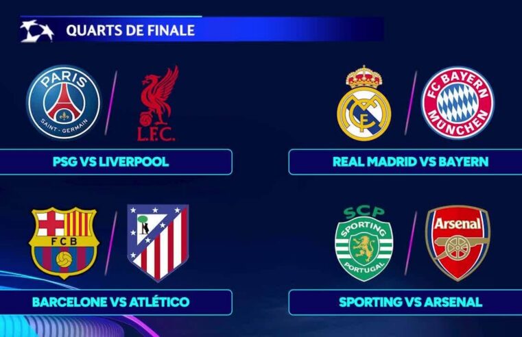 Ligue des champions : Le résultat des huitièmes et le programme des quarts