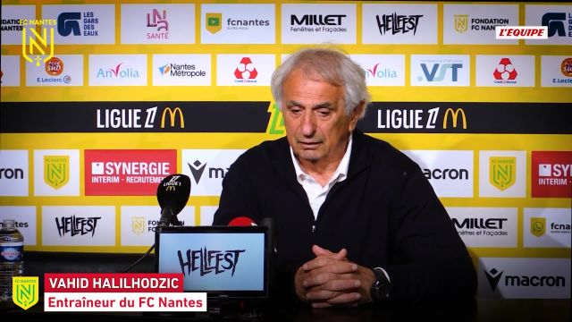 Nantes coach vahid halilhodzic on match stoppage: « in over 40 years, i have never experienced anything like this »
