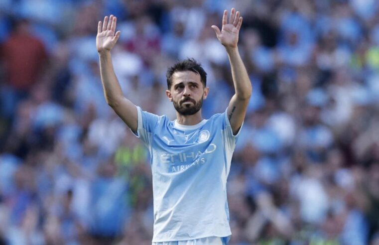Bernardo silva farewell match draws tearful embrace with guardiola at etihad