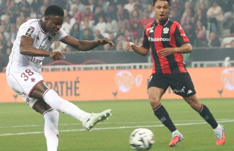Ogc nice faces ligue 1 relegation playoffs after metz stalemate