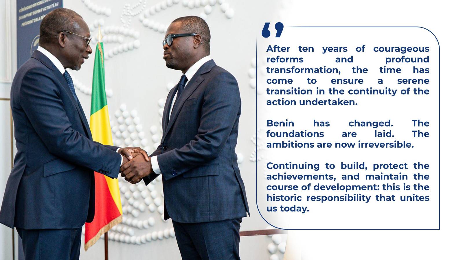 Bénin bids farewell to Patrice Talon as new leader prepares to take office
