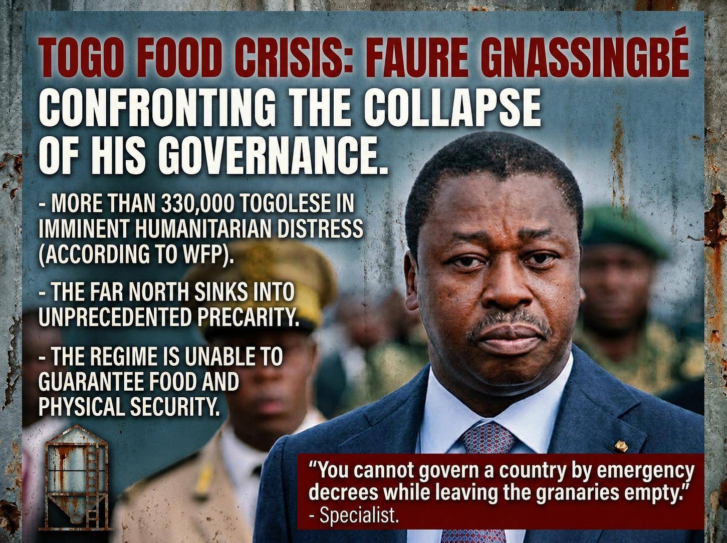 Togo’s deepening food crisis: a test for president gnassingbé’s administration