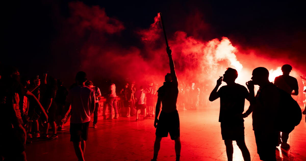 Violent clashes after champions league final leave one dead and hundreds arrested