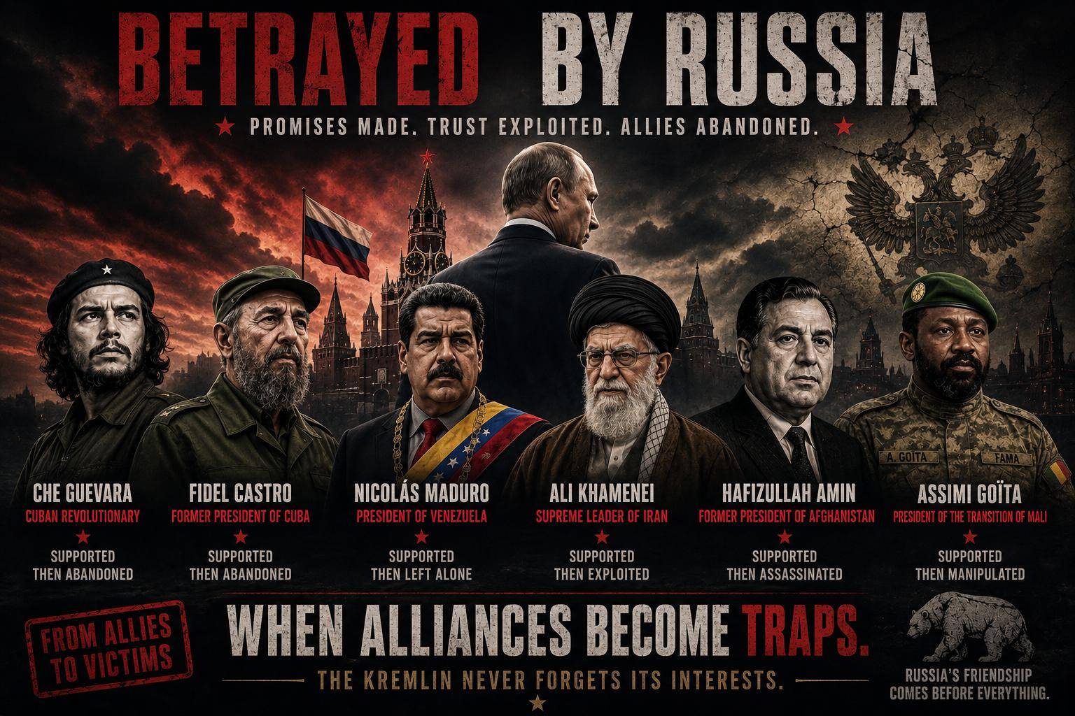 Russia’s calculated silence during allies’ crises explained