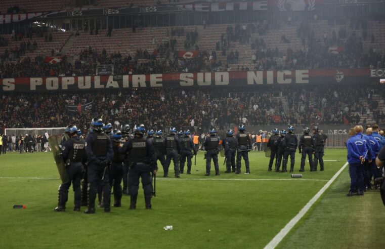 Deux matches à huis clos pour Nice après les incidents à l’Allianz Riviera contre Metz