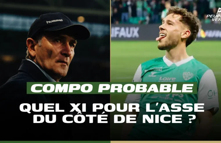 ASSE’s lineup for the Ligue 1 playoff showdown in Nice