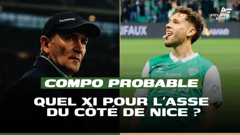 ASSE’s lineup for the Ligue 1 playoff showdown in Nice