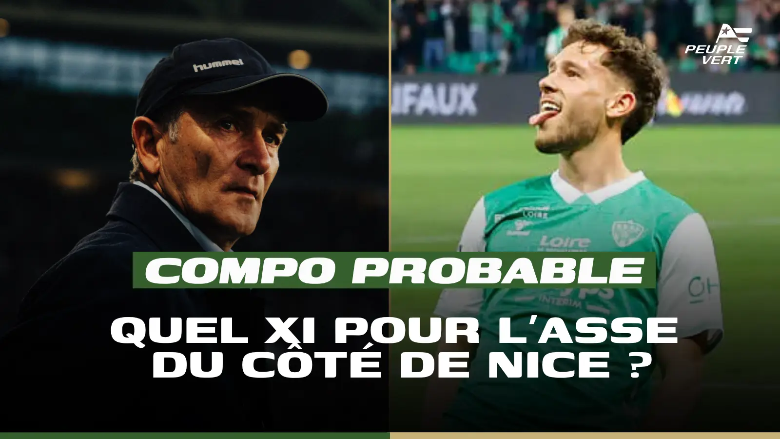 ASSE’s lineup for the Ligue 1 playoff showdown in Nice