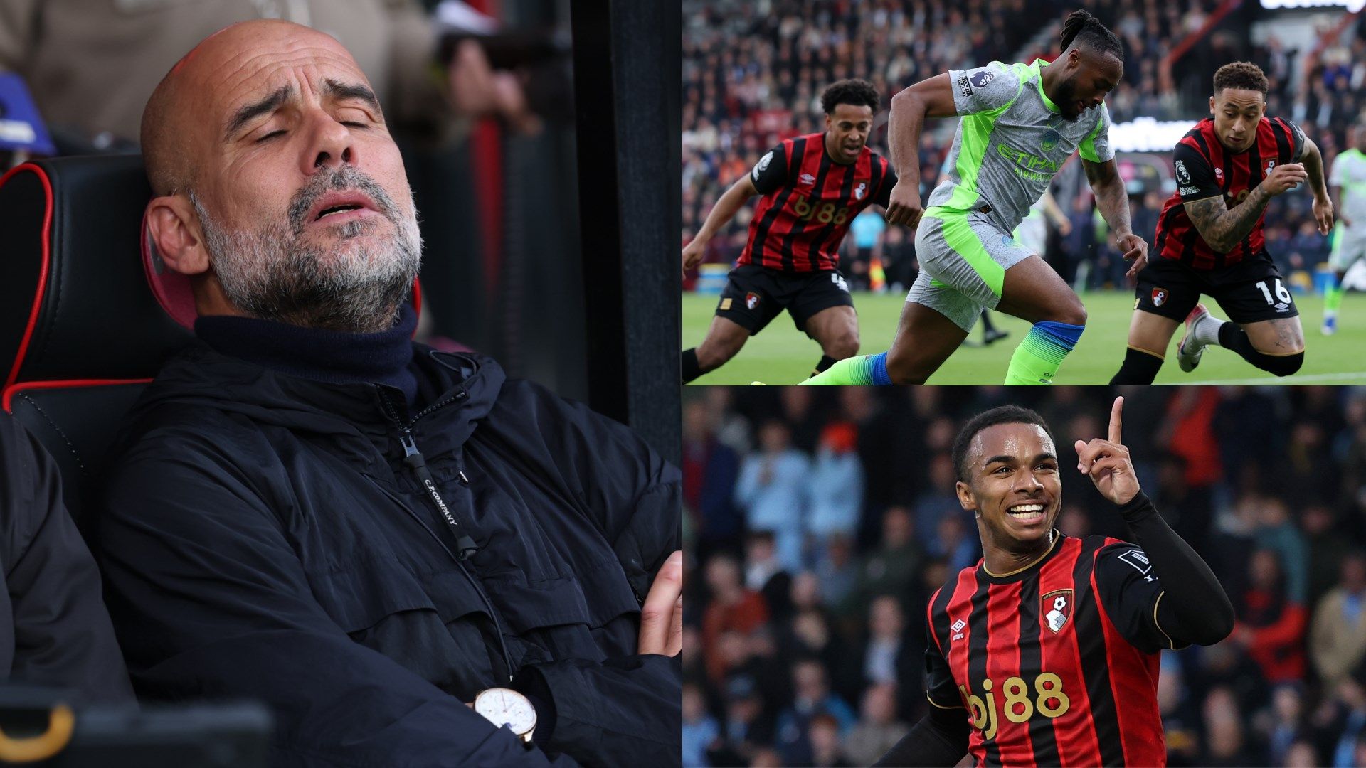 Manchester City’s title hopes crushed in draw against Bournemouth