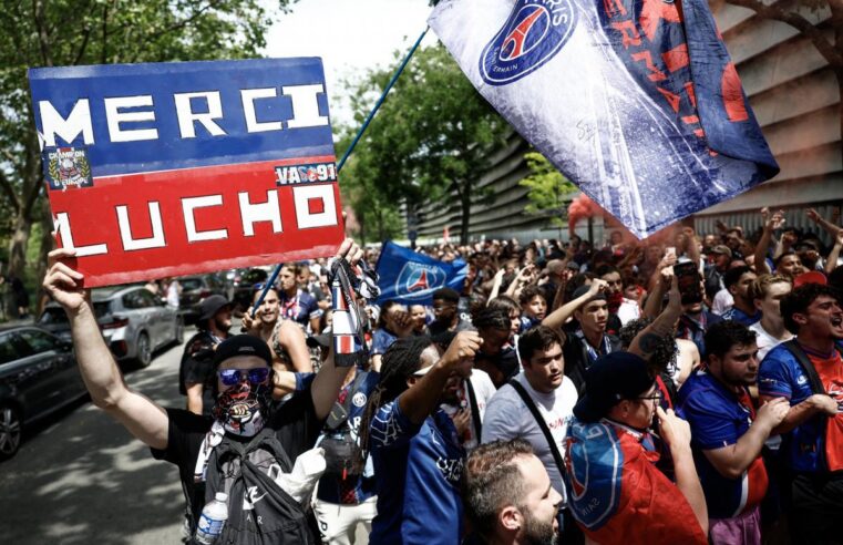Electric atmosphere builds at parc des princes ahead of psg vs arsenal champions league final