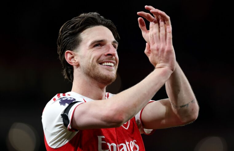 Declan rice’s nervous vigil as arsenal clinches premier league title