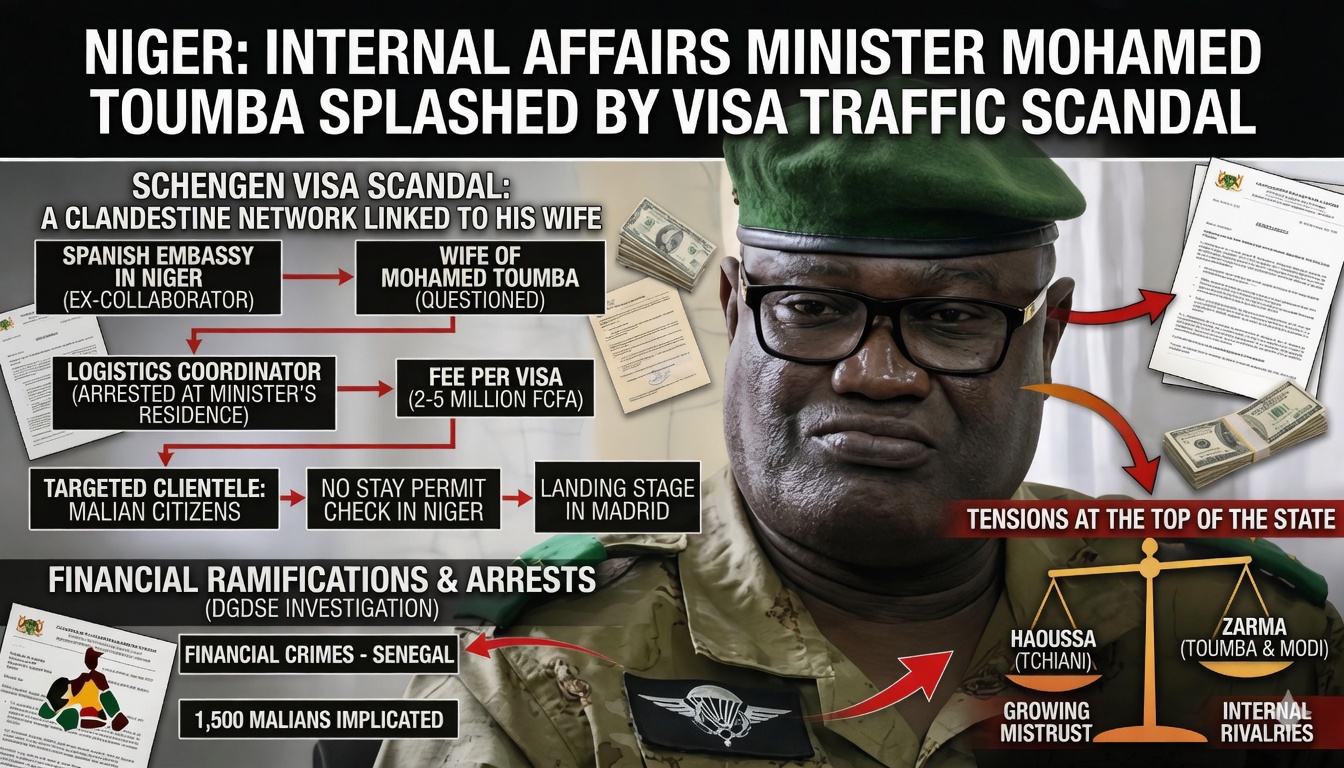 Niger interior minister’s spouse linked to major visa trafficking scandal