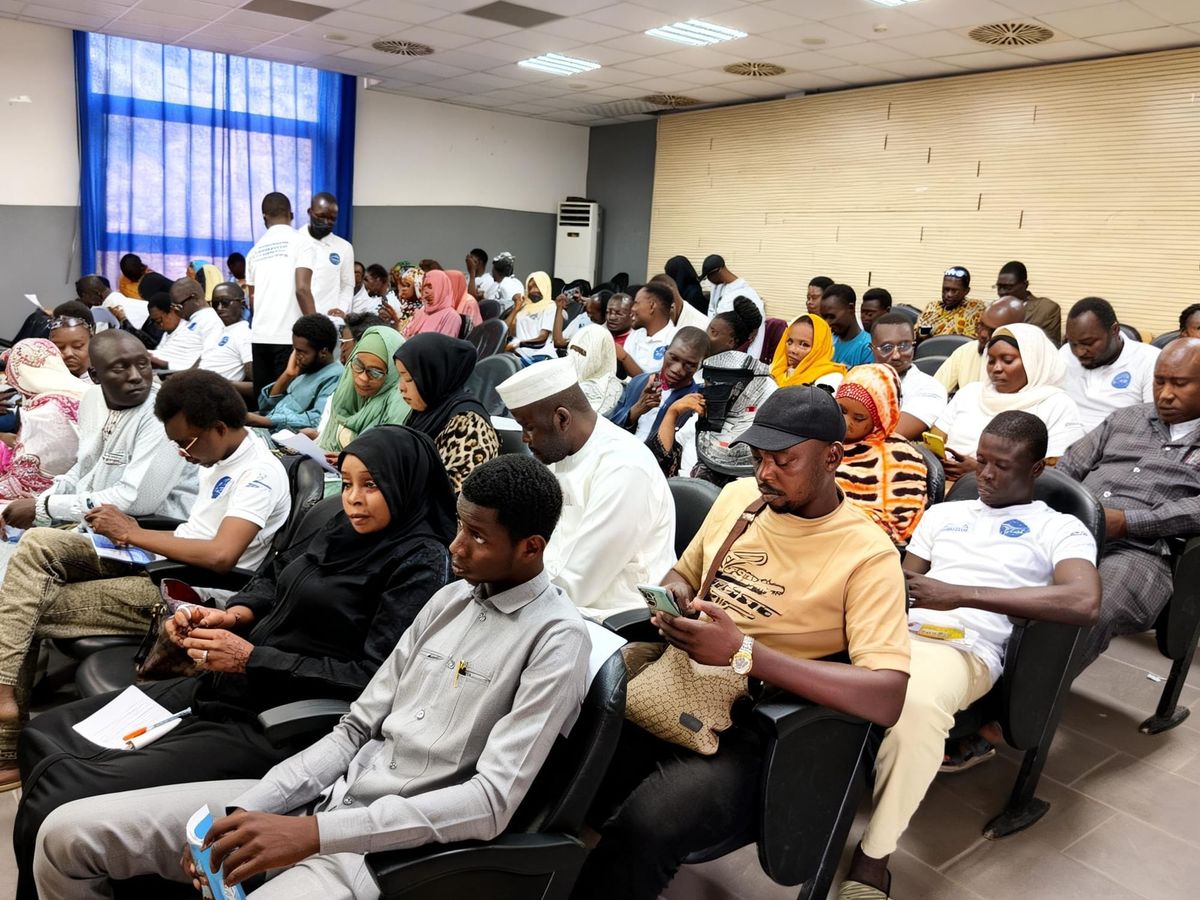 young people participating in digital responsibility training in N'Djamena