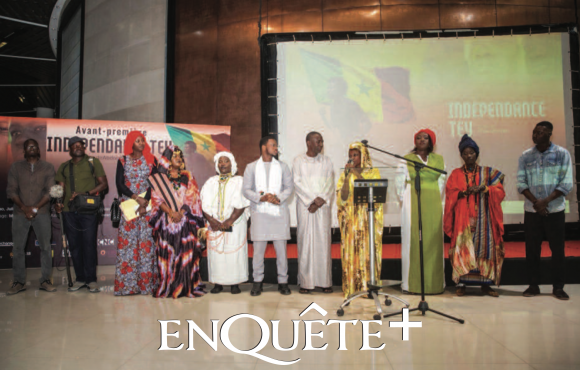 Audience at the Museum of Black Civilizations during the premiere of Indépendance Tey