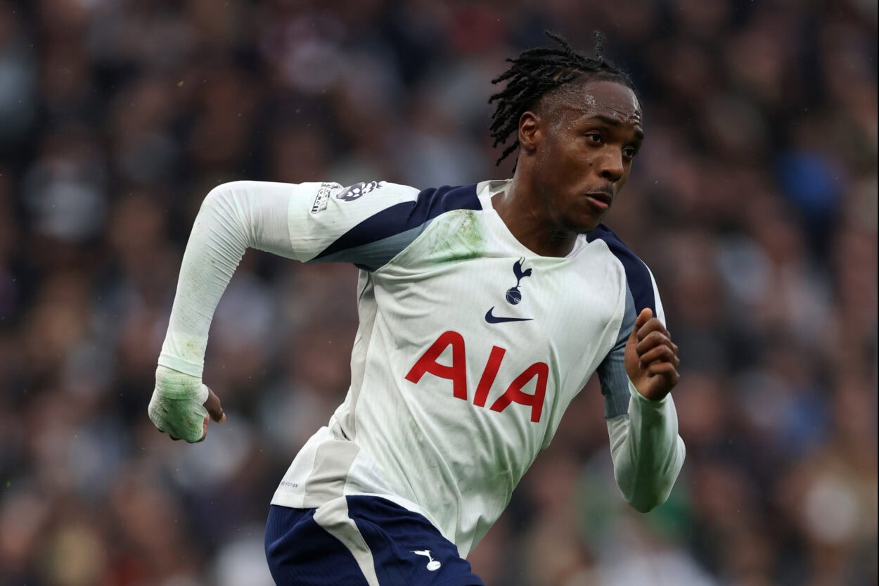 Tottenham Hotspur players in action during Premier League match