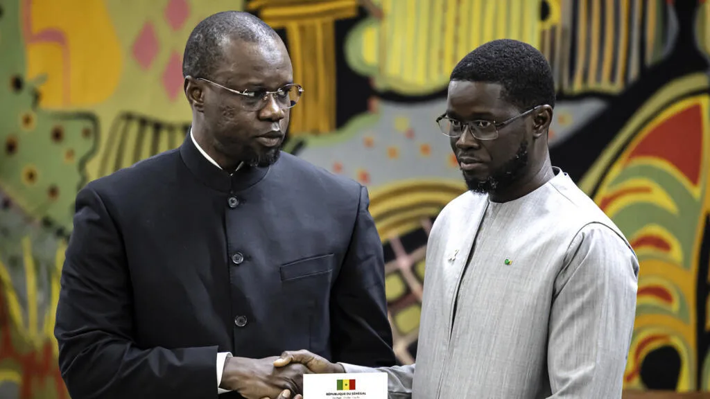 President Diomaye Faye during a consultation meeting