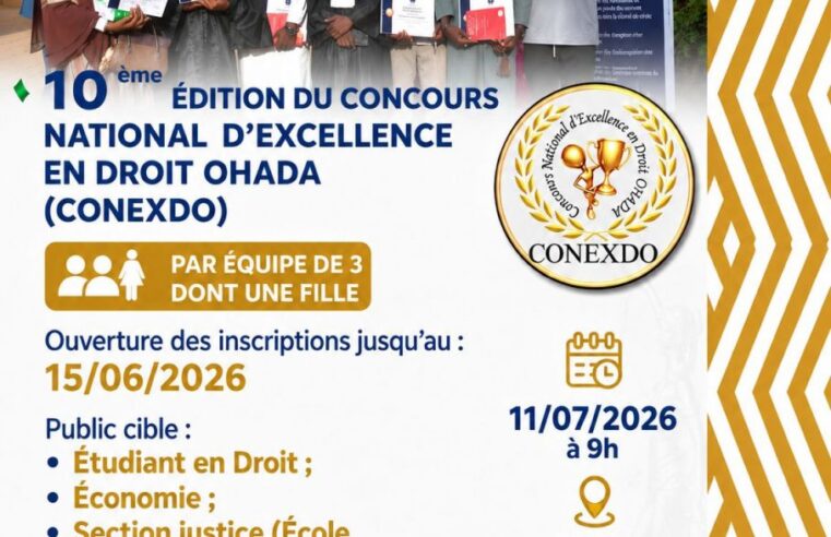 Niamey to host national OHADA legal excellence competition 2026