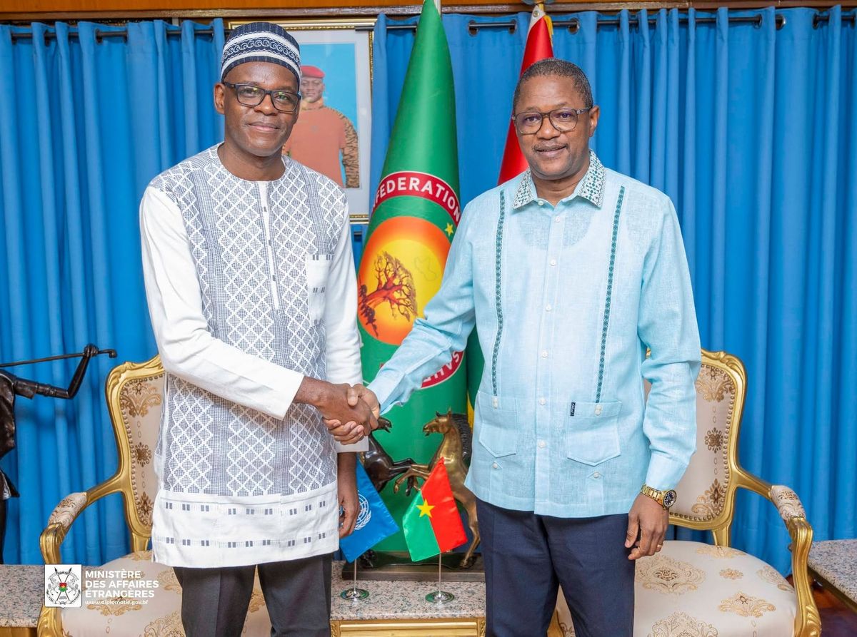 Burkina Faso diplomats and UNODC chief strengthen security cooperation
