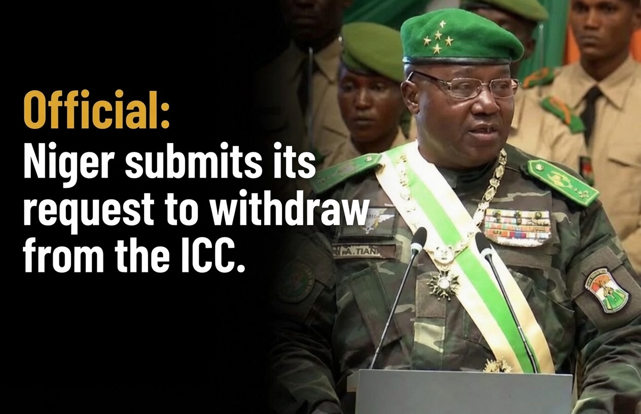 Niger officially initiates withdrawal from the International Criminal Court