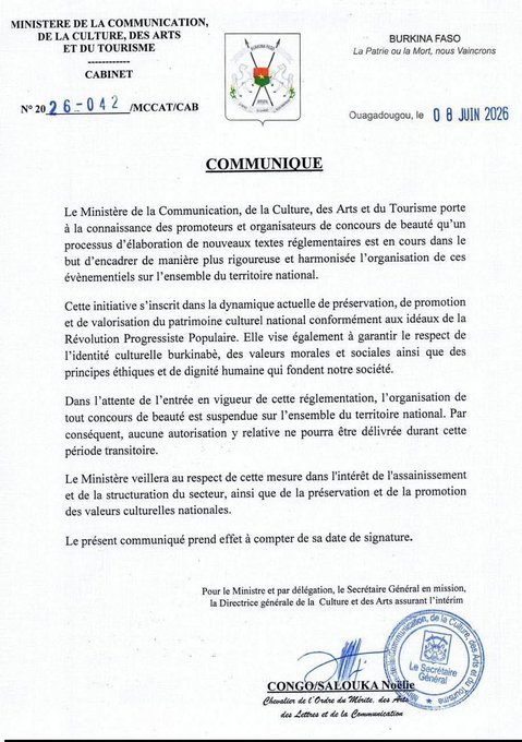 Burkina Faso’s beauty pageant ban: a marker of escalating authoritarianism