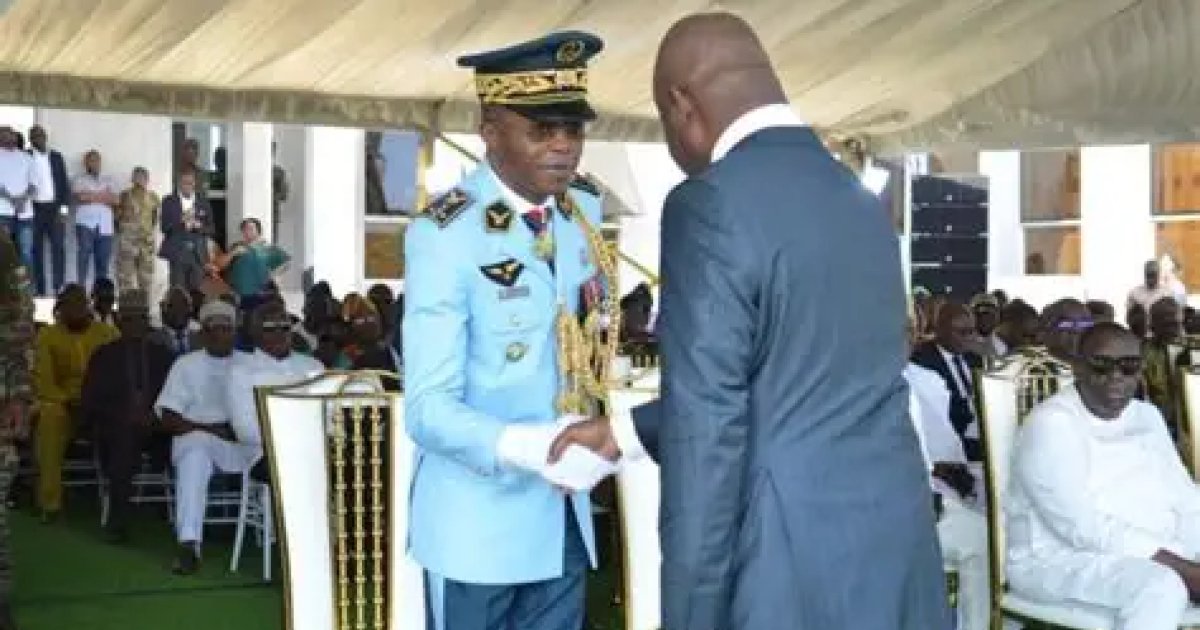 Benin retired air force general bertin bada marks 43 years of service