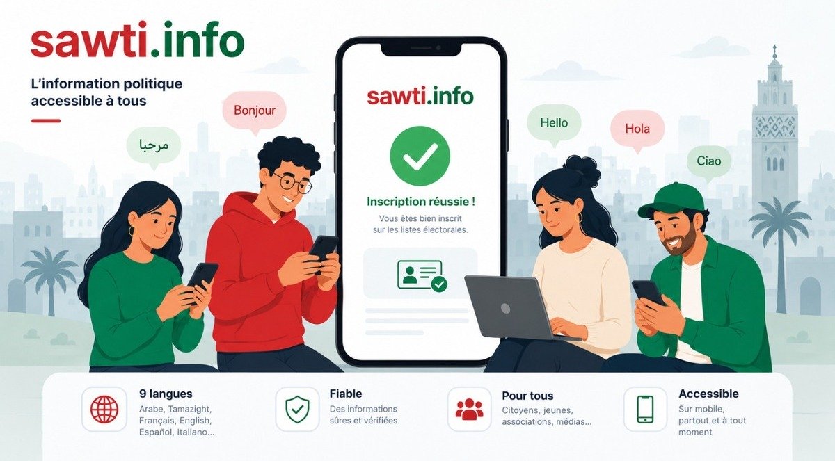 Sawti: a multilingual platform boosting political information access in Morocco