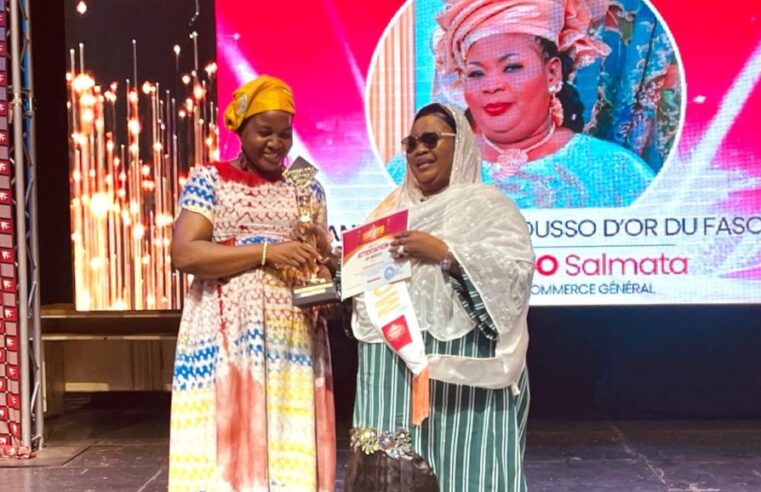 Salmata sawadogo crowned top woman of the year at mousso d’or 2026 in Burkina Faso