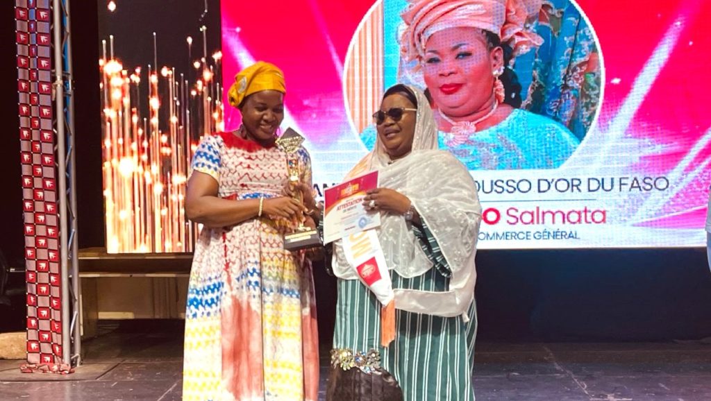 Salmata sawadogo crowned top woman of the year at mousso d’or 2026 in Burkina Faso