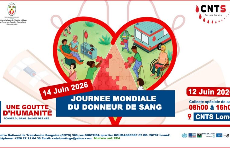 Lomé to host special blood drive for World Blood Donor Day 2026