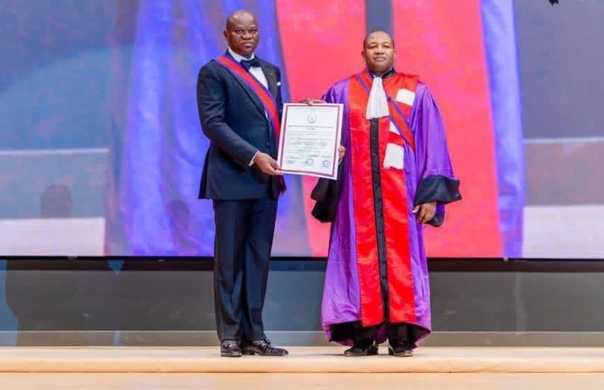 Gabon’s president oligui nguema honored by cames, signaling academic ambition
