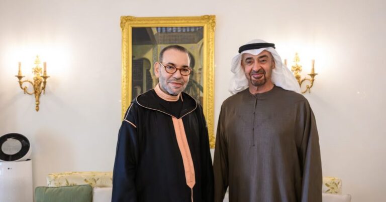 King Mohammed VI hosts UAE president for private talks in Rabat