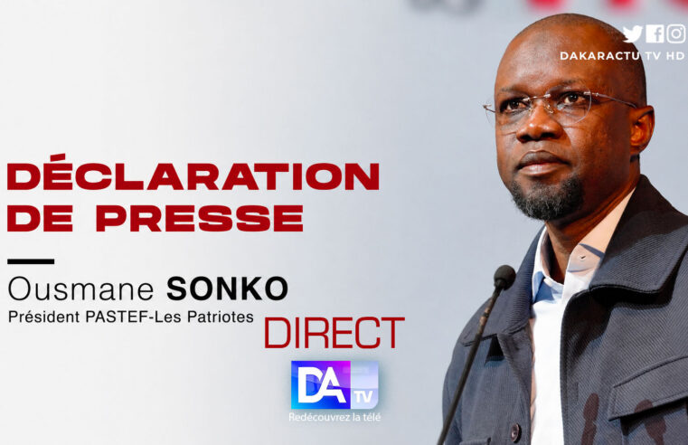 Ousmane Sonko addresses the press following new government’s formation