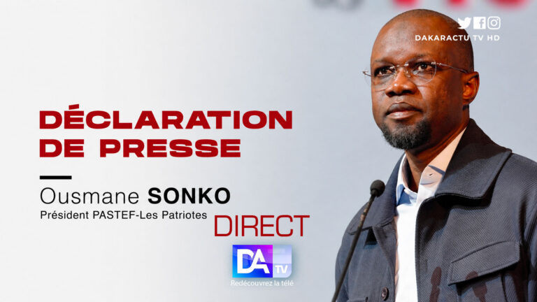 Ousmane Sonko addresses the press following new government’s formation