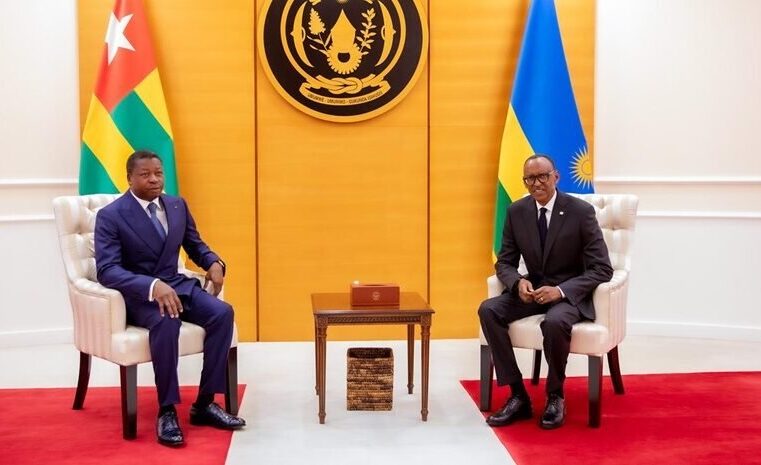 Rwandan president Paul Kagame arrives in Lomé for working visit