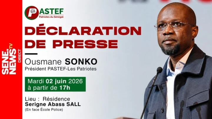 Ousmane Sonko addresses nation after cabinet reshuffle announcement