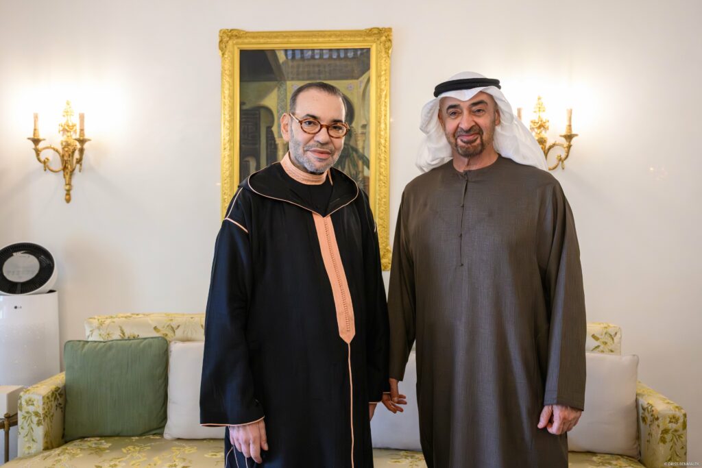 King Mohammed VI and Sheikh Mohammed Ben Zayed Al Nahyan in Rabat