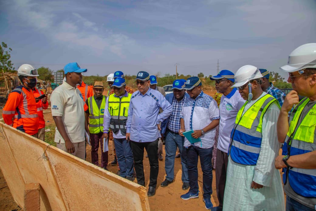 Construction site of Niamey’s third water treatment plant