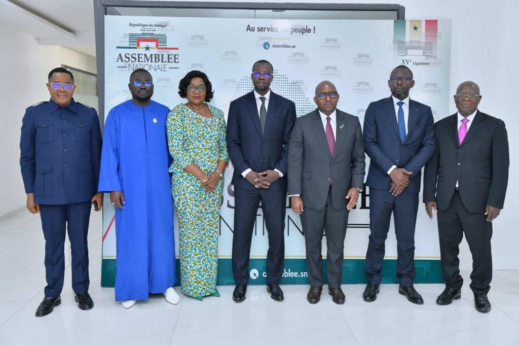 Ousmane Sonko and Jean-Michel Sama Lukonde in discussion