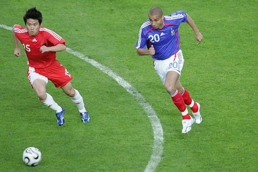 David Trezeguet during France’s 2006 World Cup warm-up against China