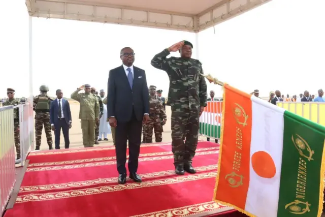 Romuald Wadagni, Benin's president, meeting with Niger's leadership