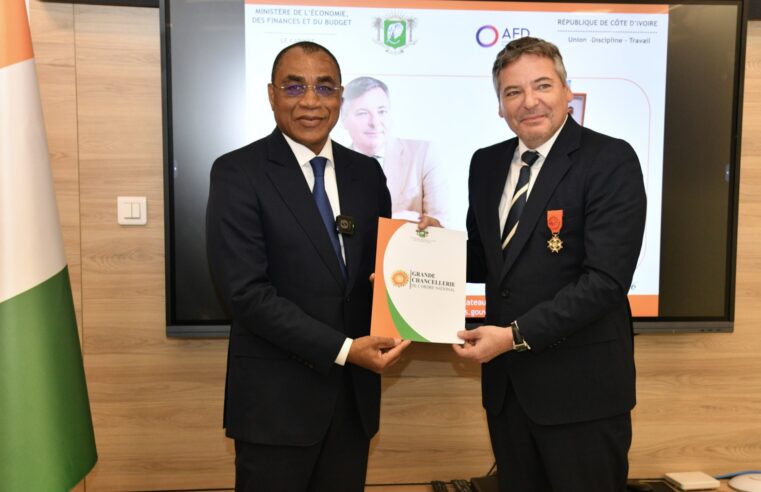 Adrien Haye honoured for four years of development work in Côte d’Ivoire