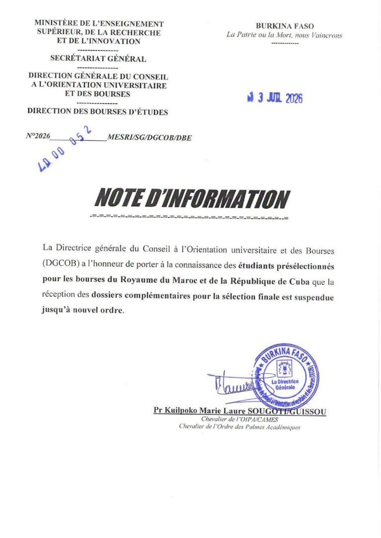 Burkina Faso under traoré: scholarship cuts to Morocco sacrifice youth’s future