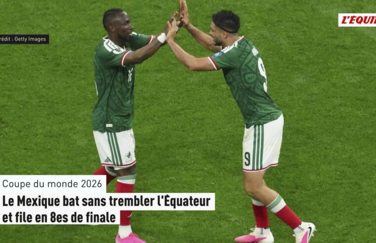 Mexico secures round of 16 spot after victory over Ecuador