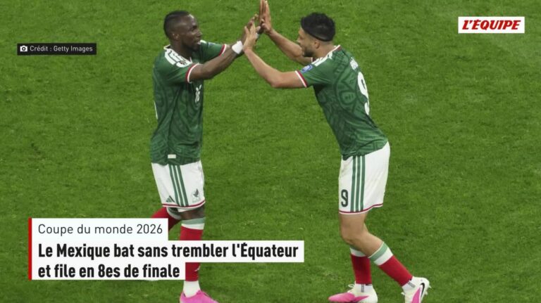 Mexico secures round of 16 spot after victory over Ecuador