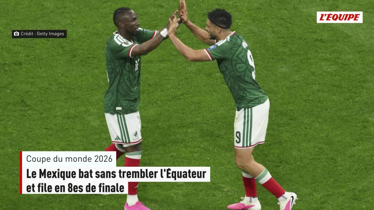 Mexico secures round of 16 spot after victory over Ecuador
