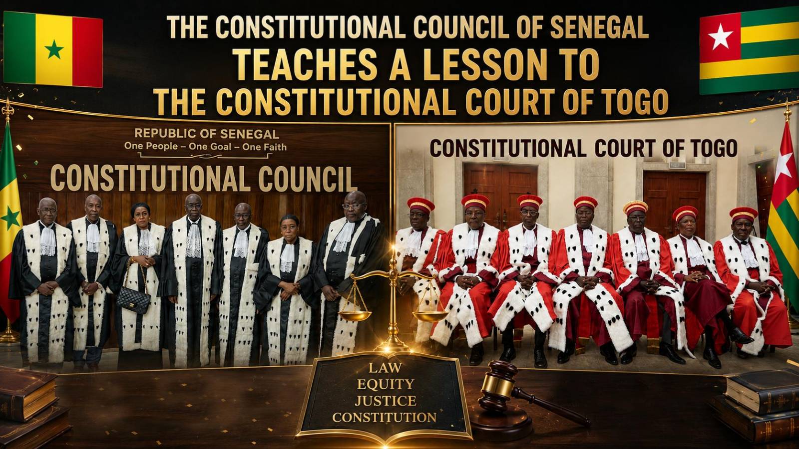 Dakar and Lomé show starkly different approaches to constitutional law