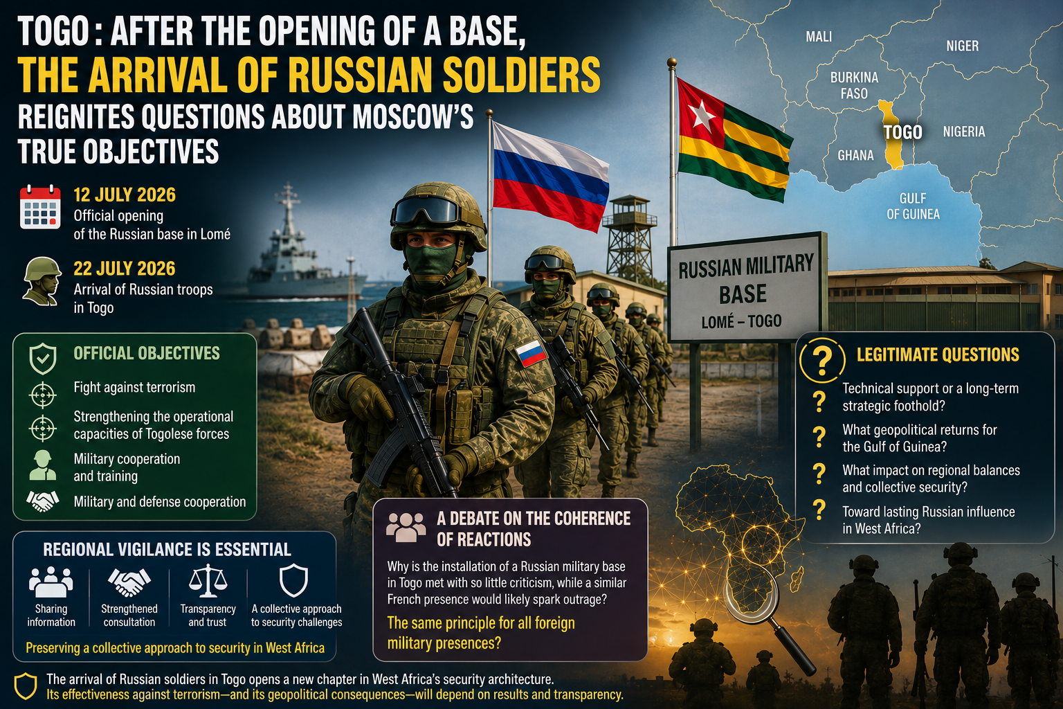 Russian troops arrive in Togo amid rising security partnerships
